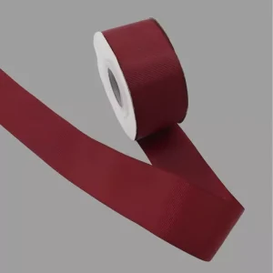 روبان گروگرن ساده 4 سانتی زرشکی