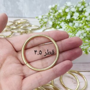 حلقه فلزی گیفت رنگ طلایی