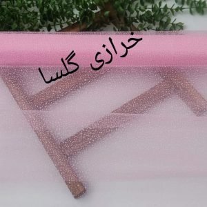 تور برفی رنگ صورتی کم رنگ