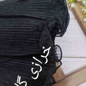 تور پلیسه ساده خارجی رنگ مشکی