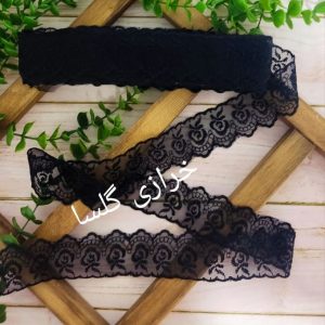 تور ارگانزا 4 سانت رنگ مشکی