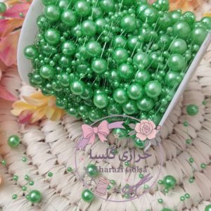 ریسه مرواریددار رنگ سبز