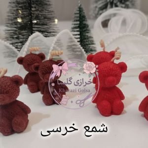 شمع کوچک طرح خرس