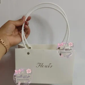 فلاور بگ دسته دار مستطیلی طرح Flower